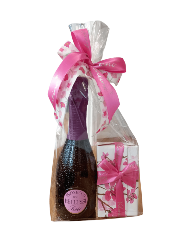 zestaw belgijskie czekoladki i prosecco