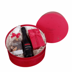 zestaw prezentowy praliny i prosecco